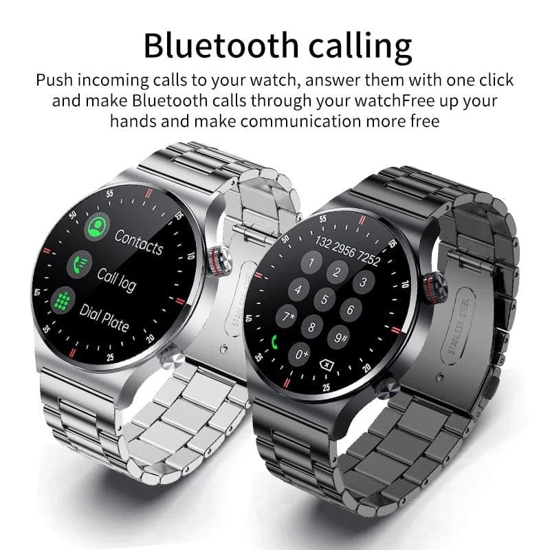 LIGE ECG+PPG Bluetooth Call Smart Watch For IOS Android Rswank