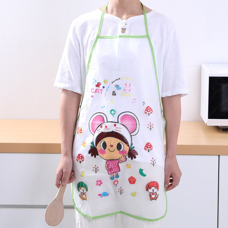 Panda Kids Apron Waterproof 44.5*67.5cm BBQ Bib Apron For Women's Kitchen Apron Cooking Baking Rswank