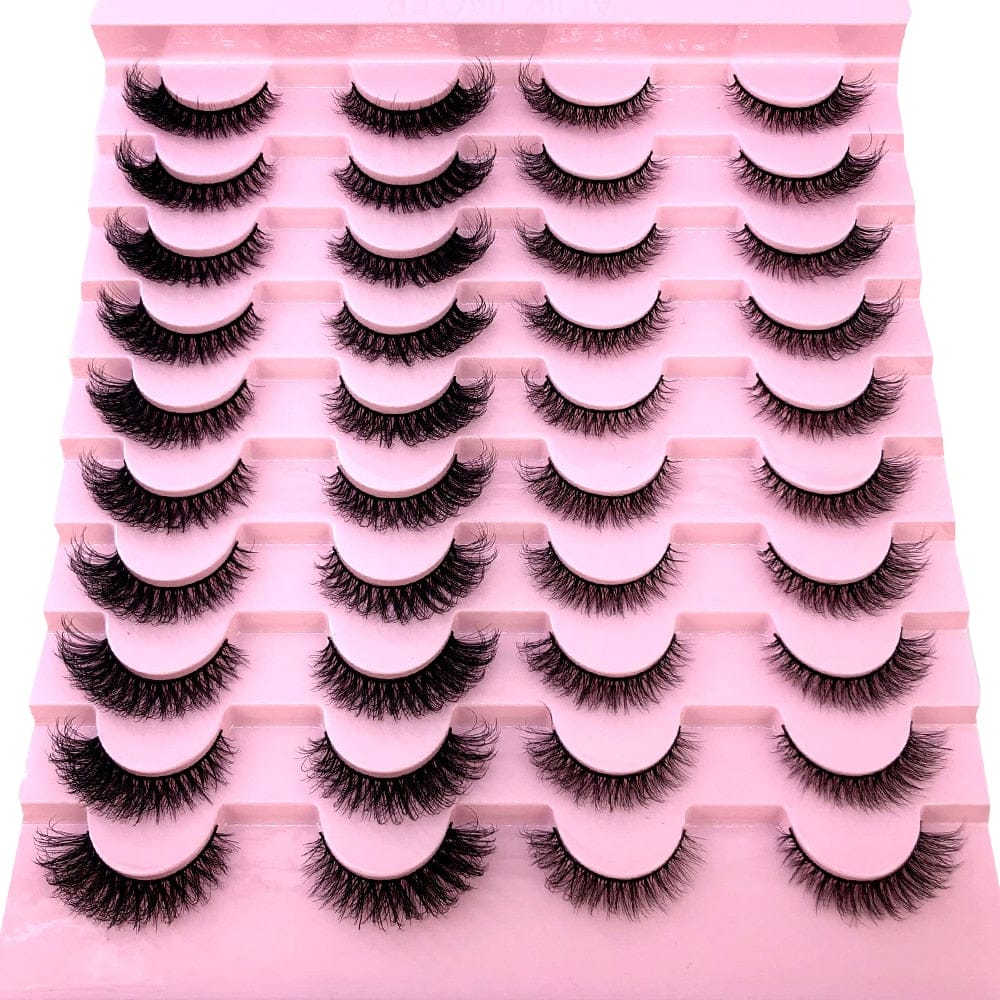 New 20 pairs natural false eyelashes fake lashes long makeup 3d mink eyelashes eyelash extension Rswank