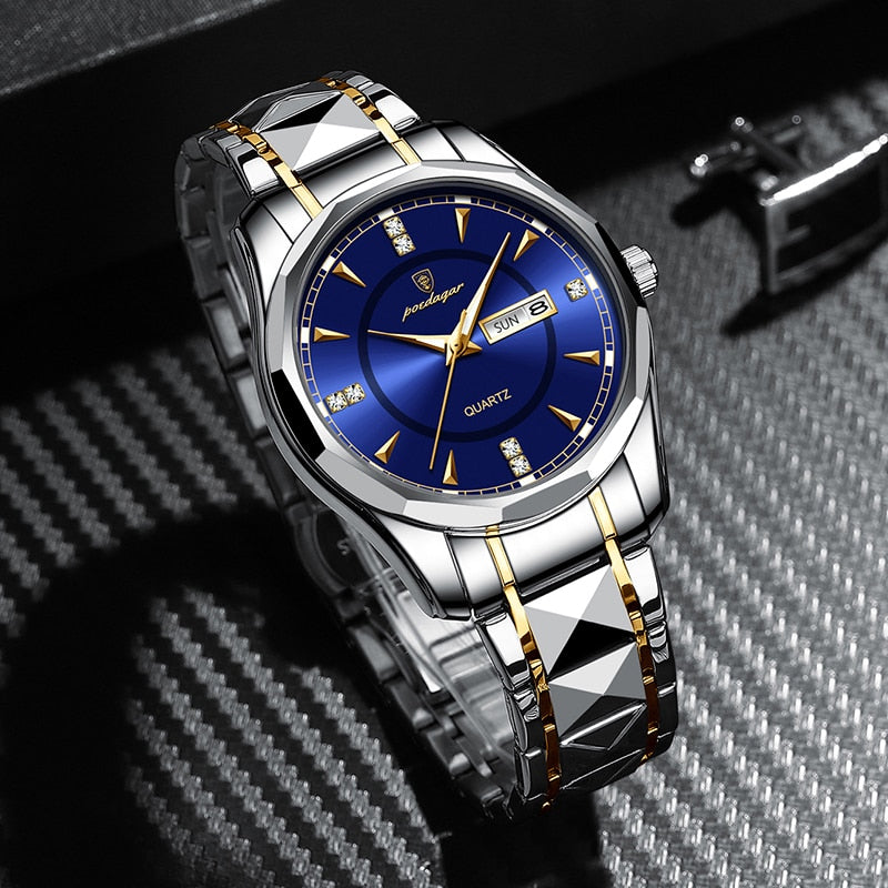 Stainless Steel Men Watch Luxury Brand Waterproof