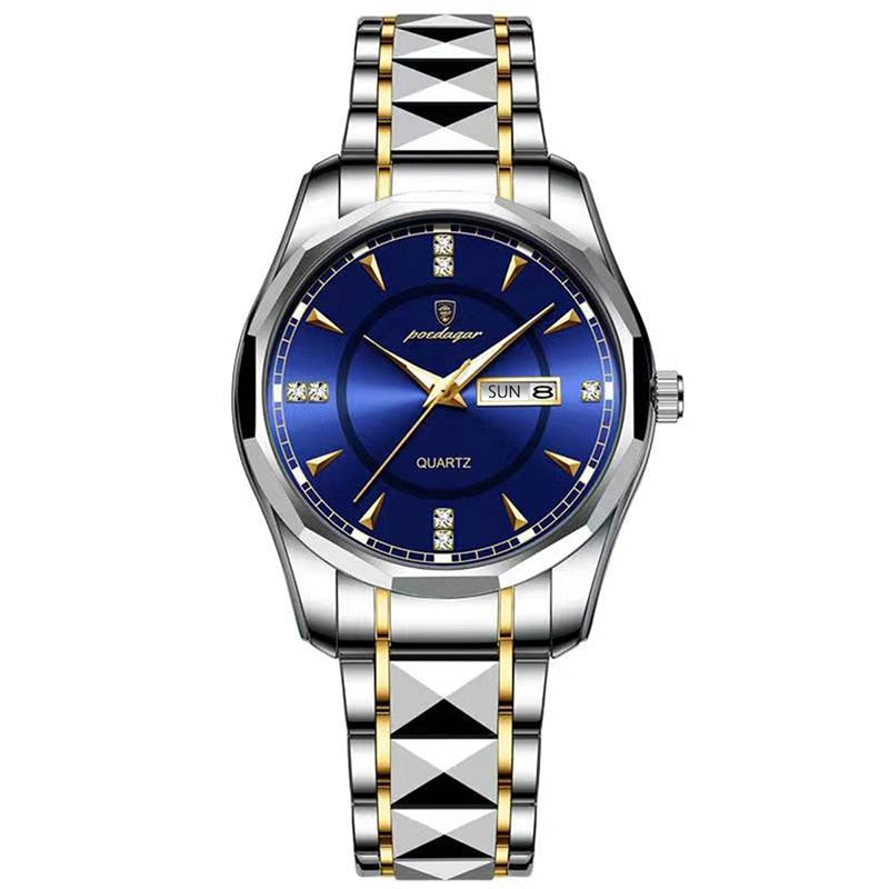 Stainless Steel Men Watch Luxury Brand Waterproof