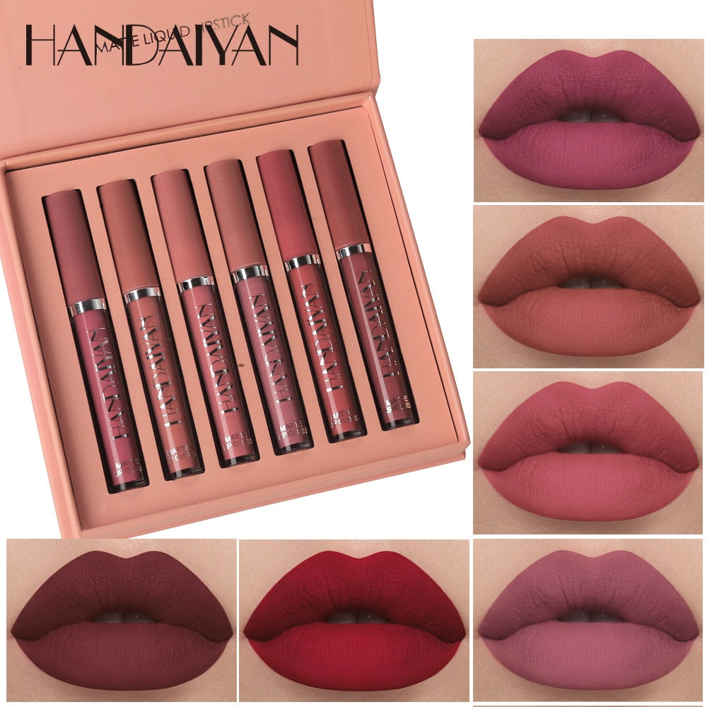 Makeup Lipstick Is Not Easy To Dip Cup Matte Liquid Lipstick 6 Lip Gloss Lip Glaze Rswank