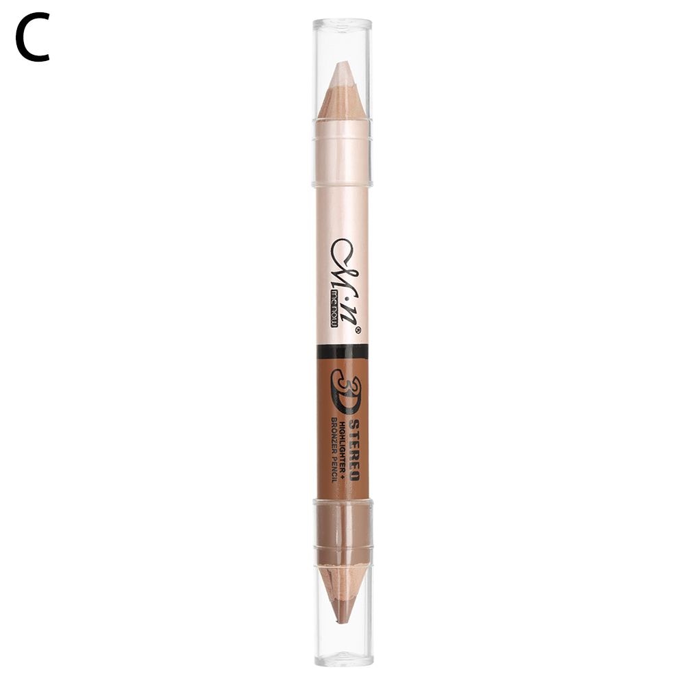 Stick Quick-Fix Highlighter Stick Smoother Moisturizing Concealer Double Head with Brush Contour Neutral Makeup Rswank