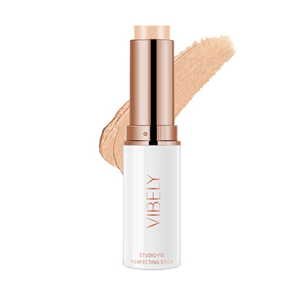 Stick Quick-Fix Highlighter Stick Smoother Moisturizing Concealer Double Head with Brush Contour Neutral Makeup Rswank