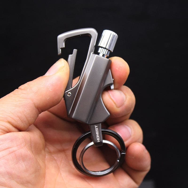 Metal Keychain Lighter Wild Fire Fun Gadget Ten Thousand Rswank