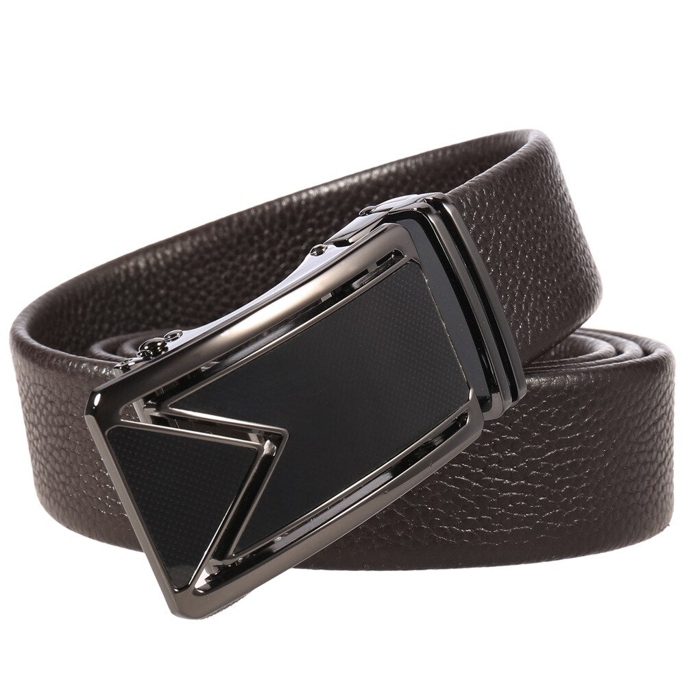 Brand Simple Casual Men's Leather Belt Designer Luxury Cowhide Belt Rswank