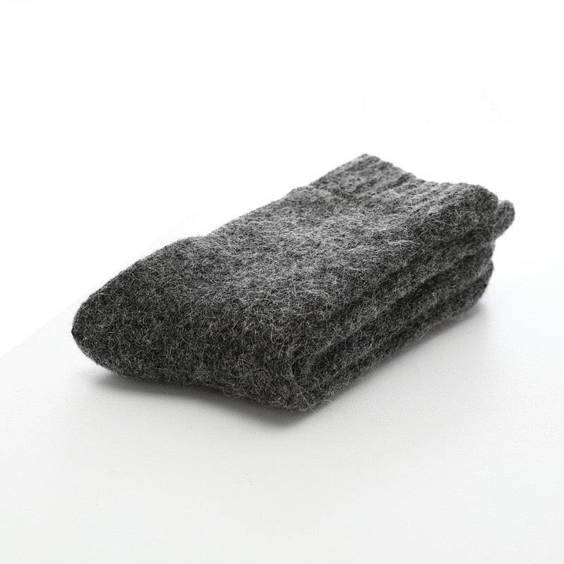 Socks Men Super Thicker Solid Sock Merino Wool Rabbit Socks Rswank