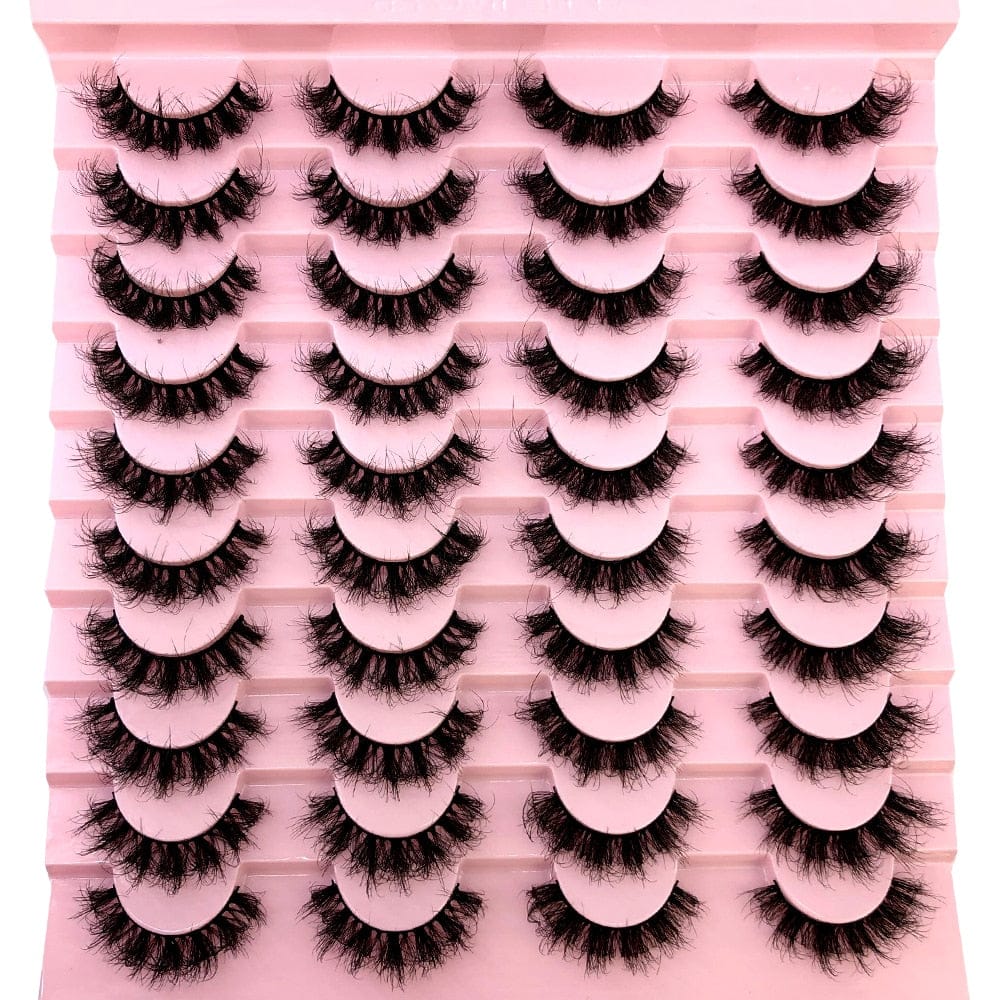 New 20 pairs natural false eyelashes fake lashes long makeup 3d mink eyelashes eyelash extension Rswank