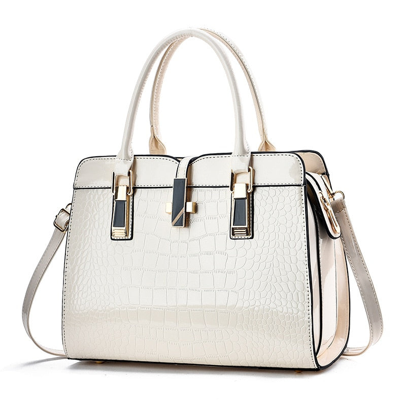 Women's Bag 2023 New Fashion Crocodile Pattern Handbag Large Capacity Rswank