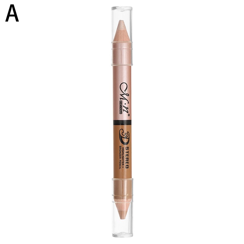 Stick Quick-Fix Highlighter Stick Smoother Moisturizing Concealer Double Head with Brush Contour Neutral Makeup Rswank