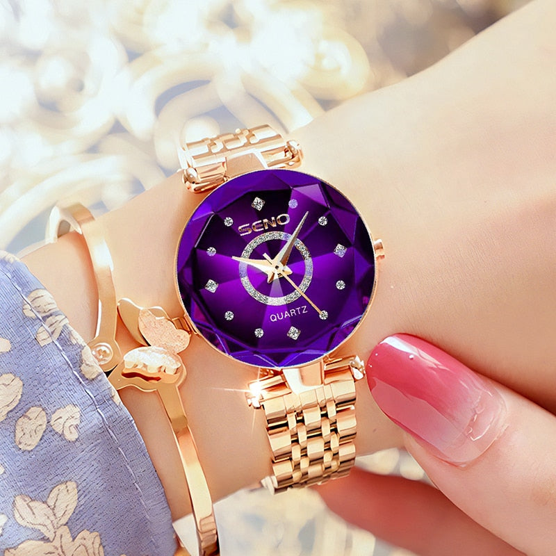 Fashion Ultra Thin Women Quartz Watch Ladies Wrist Watch Luxury Brand Female Clock Steel Watches f Rswank