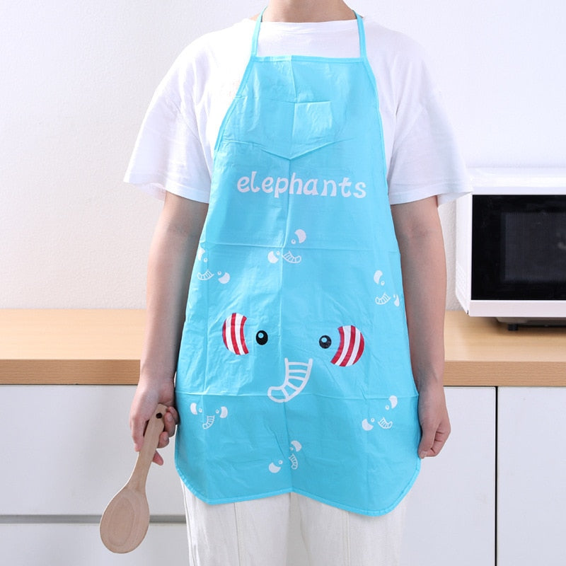 Panda Kids Apron Waterproof 44.5*67.5cm BBQ Bib Apron For Women's Kitchen Apron Cooking Baking Rswank