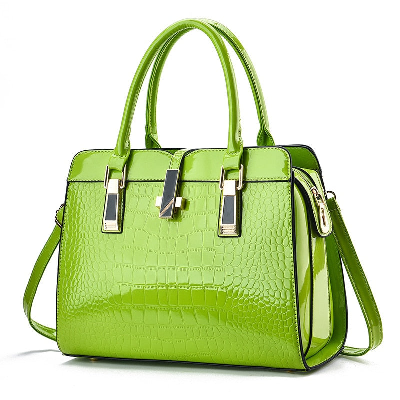 Women's Bag 2023 New Fashion Crocodile Pattern Handbag Large Capacity Rswank