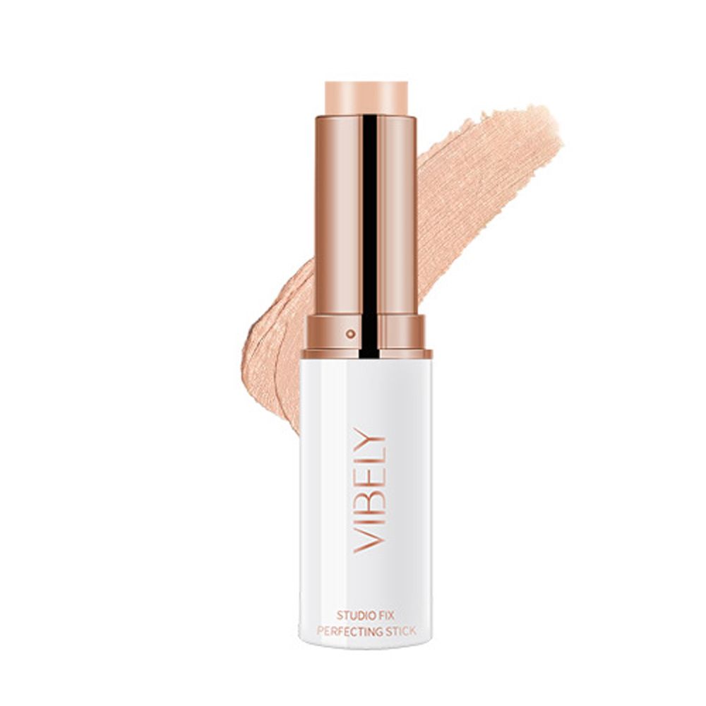 Stick Quick-Fix Highlighter Stick Smoother Moisturizing Concealer Double Head with Brush Contour Neutral Makeup Rswank