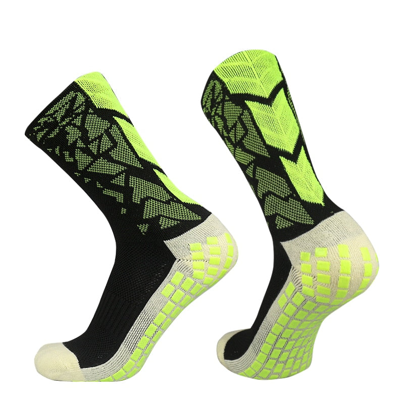 New Men Women Camouflage Arrow Soccer Socks Anti Slip Grip Football Socks Rswank