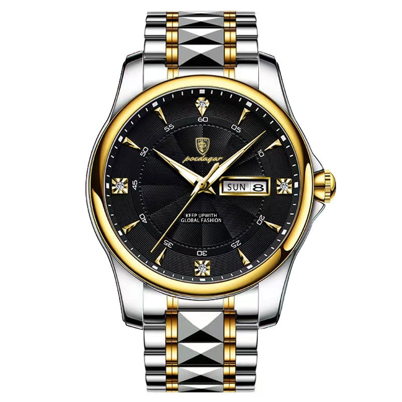 Stainless Steel Men Watch Luxury Brand Waterproof