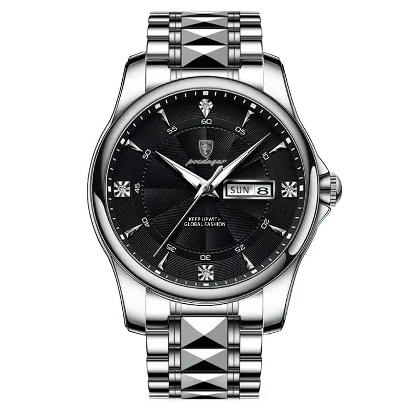 Stainless Steel Men Watch Luxury Brand Waterproof