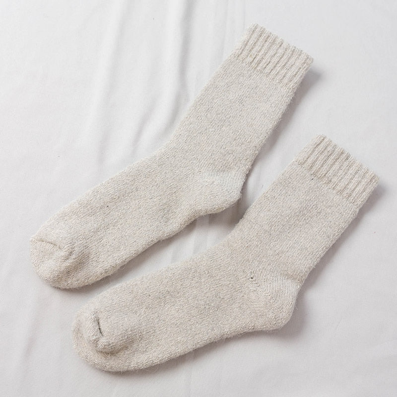 Socks Men Super Thicker Solid Sock Merino Wool Rabbit Socks Rswank
