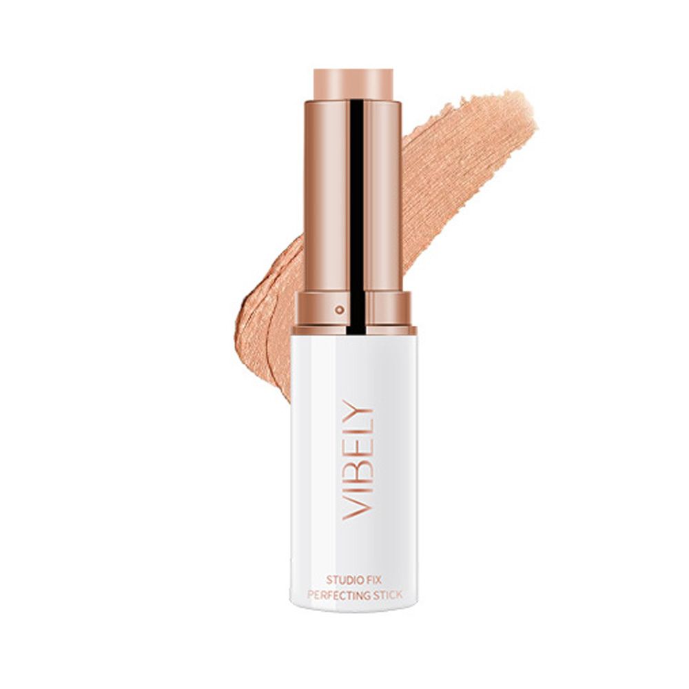 Stick Quick-Fix Highlighter Stick Smoother Moisturizing Concealer Double Head with Brush Contour Neutral Makeup Rswank