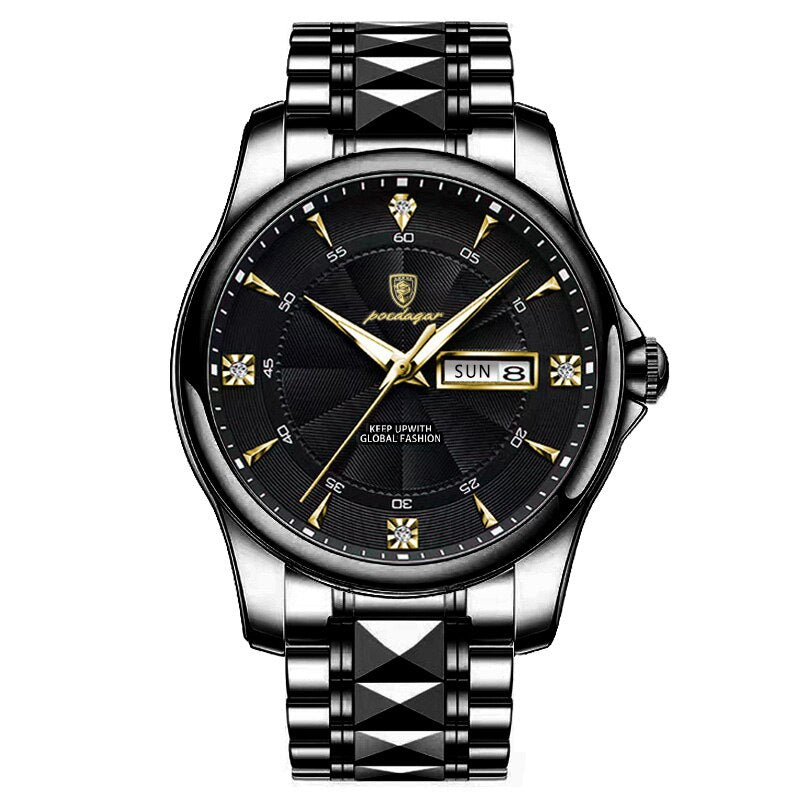 Stainless Steel Men Watch Luxury Brand Waterproof