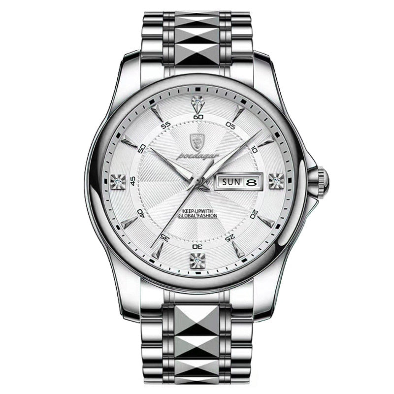 Stainless Steel Men Watch Luxury Brand Waterproof