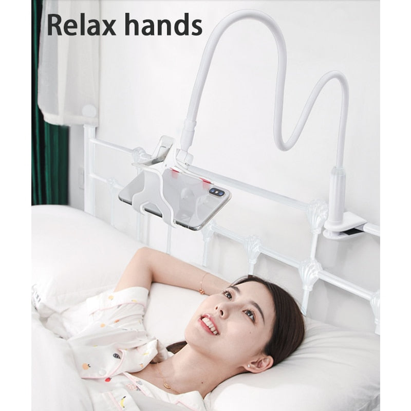 Universal Long Arm Phone Holder Flexible 360 Clip Desktop Mount Bracket Phone Stand Cell Phone Support For Bedroom KitchenParlor Rswank