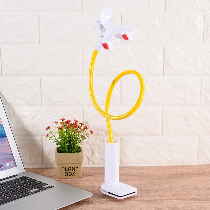 Universal Long Arm Phone Holder Flexible 360 Clip Desktop Mount Bracket Phone Stand Cell Phone Support For Bedroom KitchenParlor Rswank