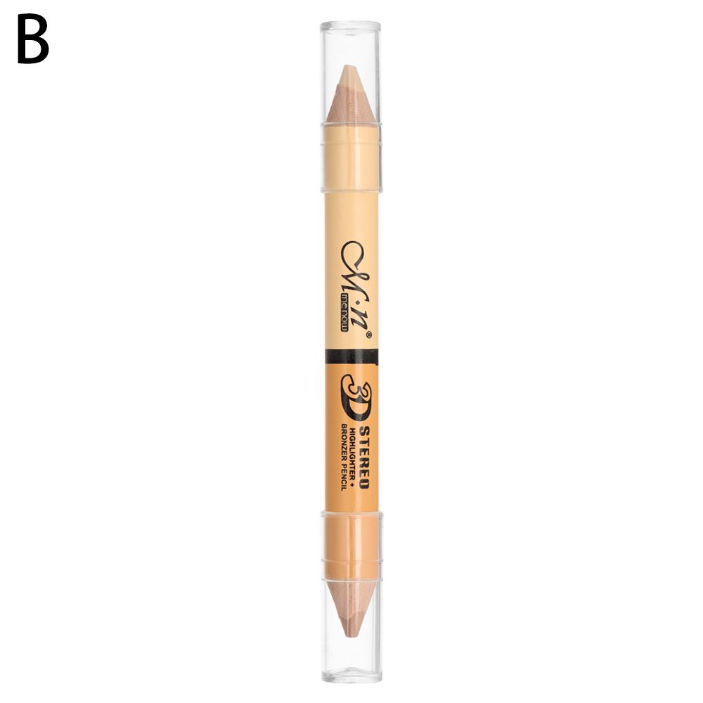 Stick Quick-Fix Highlighter Stick Smoother Moisturizing Concealer Double Head with Brush Contour Neutral Makeup Rswank