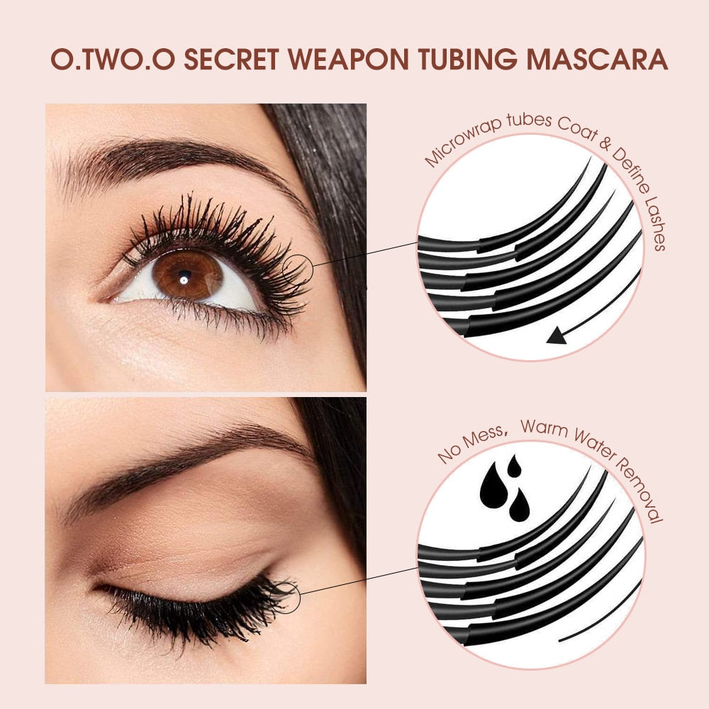 Waterproof Mascara Lengthens Eyelashes Extension Black 3D Silk Fiber Mascara Rswank