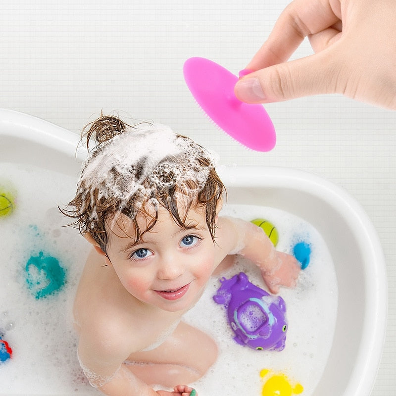 Bathing Soft Silicone Boys Kids Shower Brush Rswank