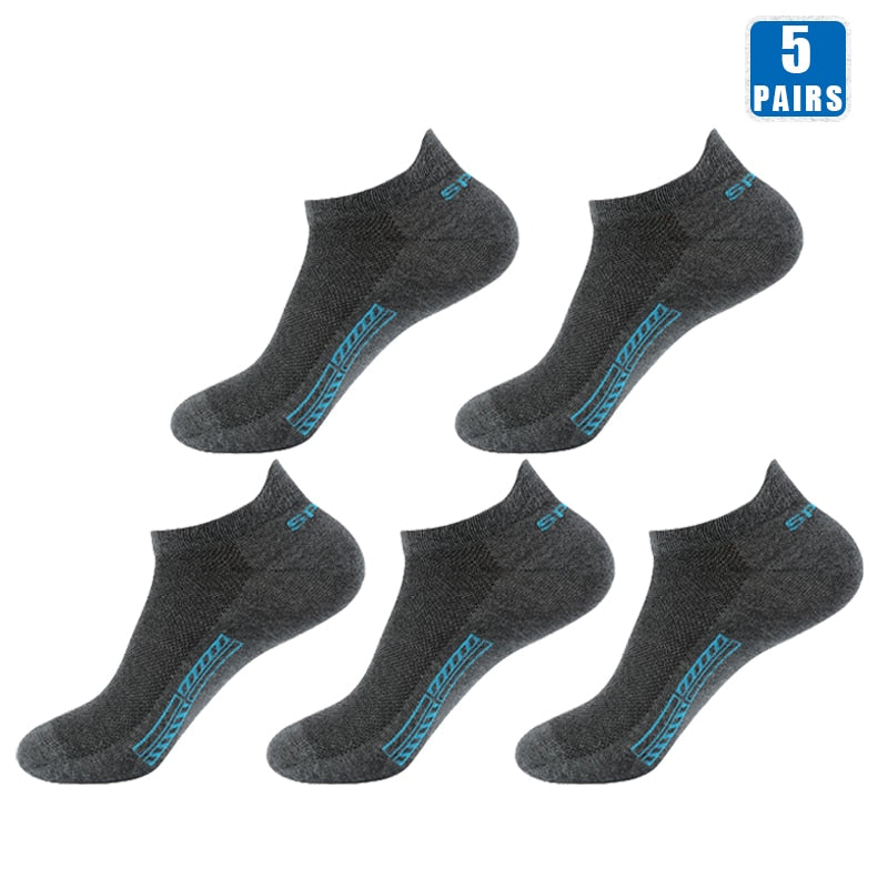 5 Pairs Cotton Short Socks for Male High Quality Women's Low-Cut Crew Ankle Rswank