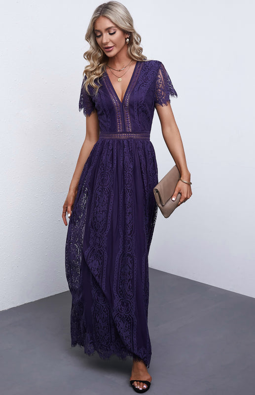 Women's  Fill Your Heart Lace Maxi Dress kakaclo