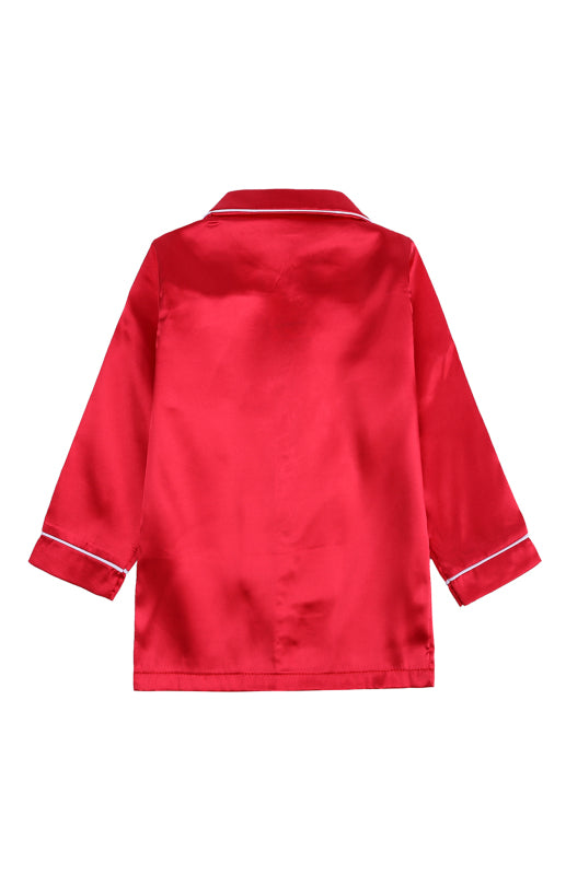 Children's Satin Long Sleeve Home Pyjama Sets