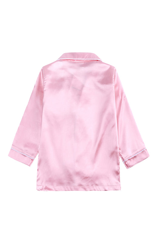 Children's Satin Long Sleeve Home Pyjama Sets