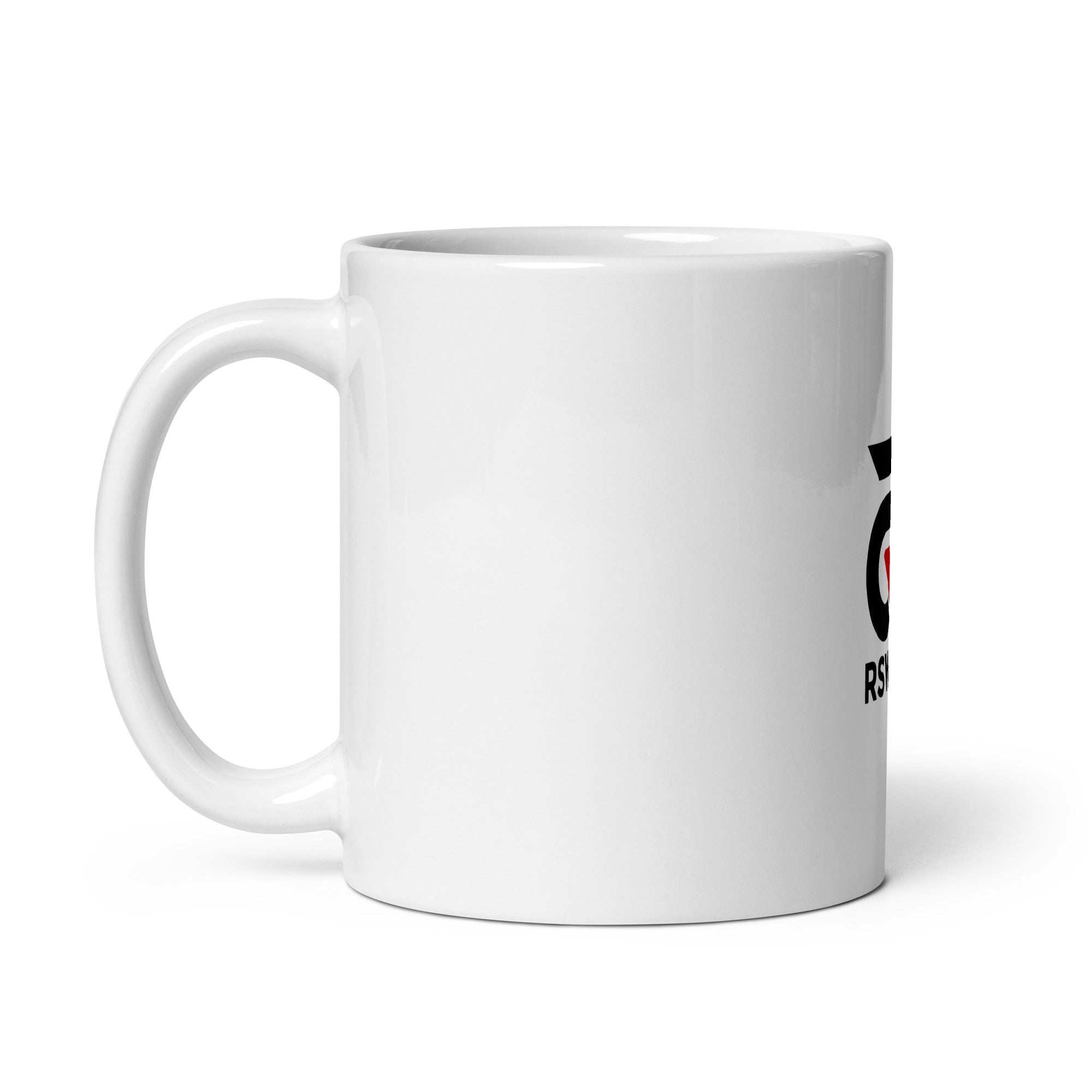 White glossy mug Rswank